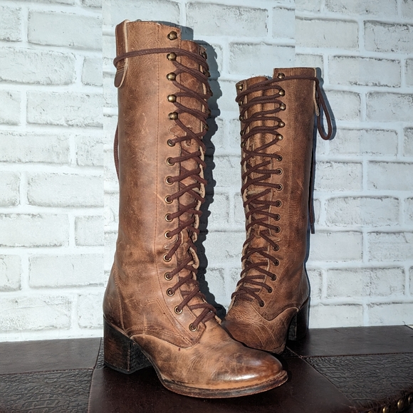 FreeBird Vntg GRANY Old Style Victorian Lace Boots size 8 - Picture 7 of 16